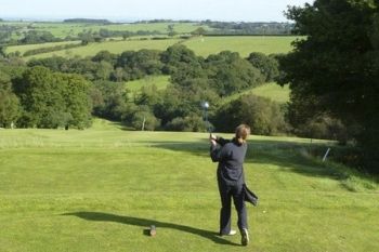 Sturminster Marshall Golf Club: Nine Holes, Range Balls and Bacon Roll For Two or Four from £15 (Up to 65% Off)