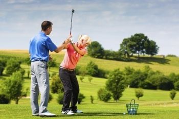 Golf For Two With Lunch and Drink (£15), Two Lessons (£16) or Day Clinic (£49) at Manston Golf Centre (Up to 62% Off)