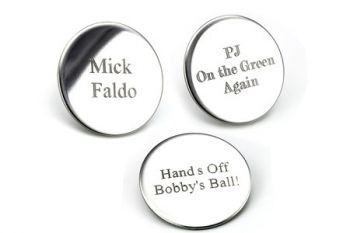 Personalised Golf Ball Marker Set from £7.99 (Up to 68% Off)